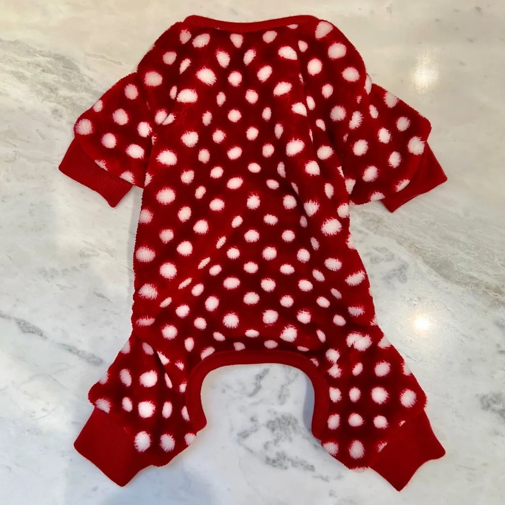 🐶 Luxury Velour Dog Pajamas ~ Size SMALL🐶